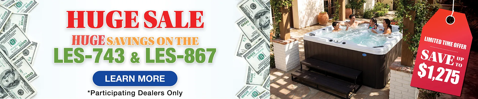 Calspas hot tub being used in a family setting - Missouri City